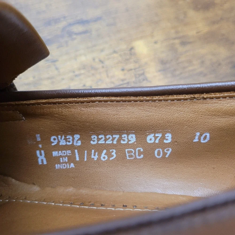Florsheim‎ Mens Tassel Loafers Leather Dress Shoes Brown Size 10 India